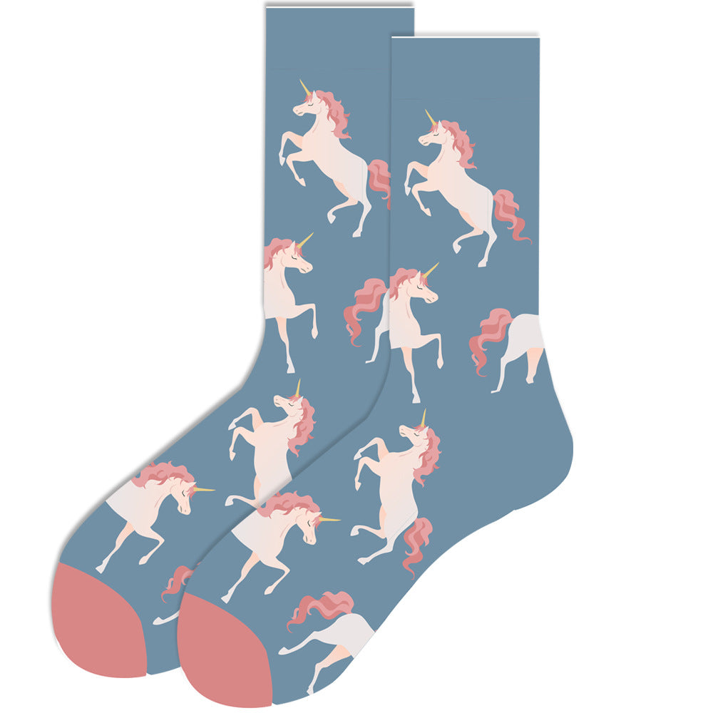 【2 Pairs】🍭 Sock Carnival · Unicorn Dream