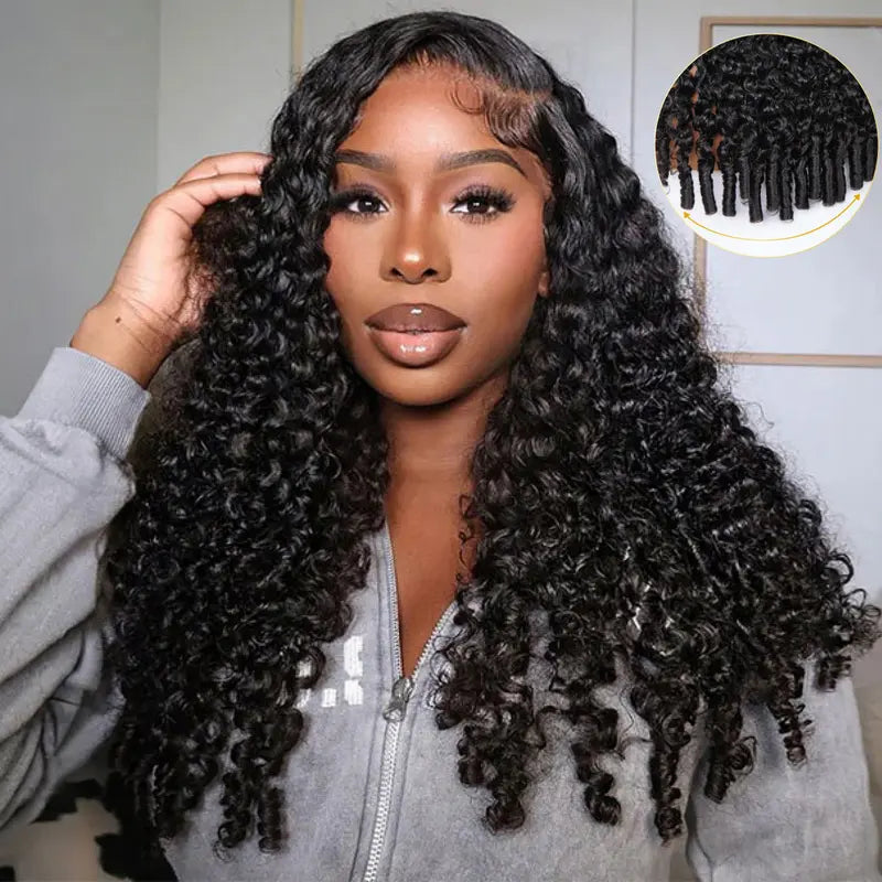 Last Day 70% OFF🔥220% Density Full Burmese Curly 13x6 Lace Frontal Glueless Wigs