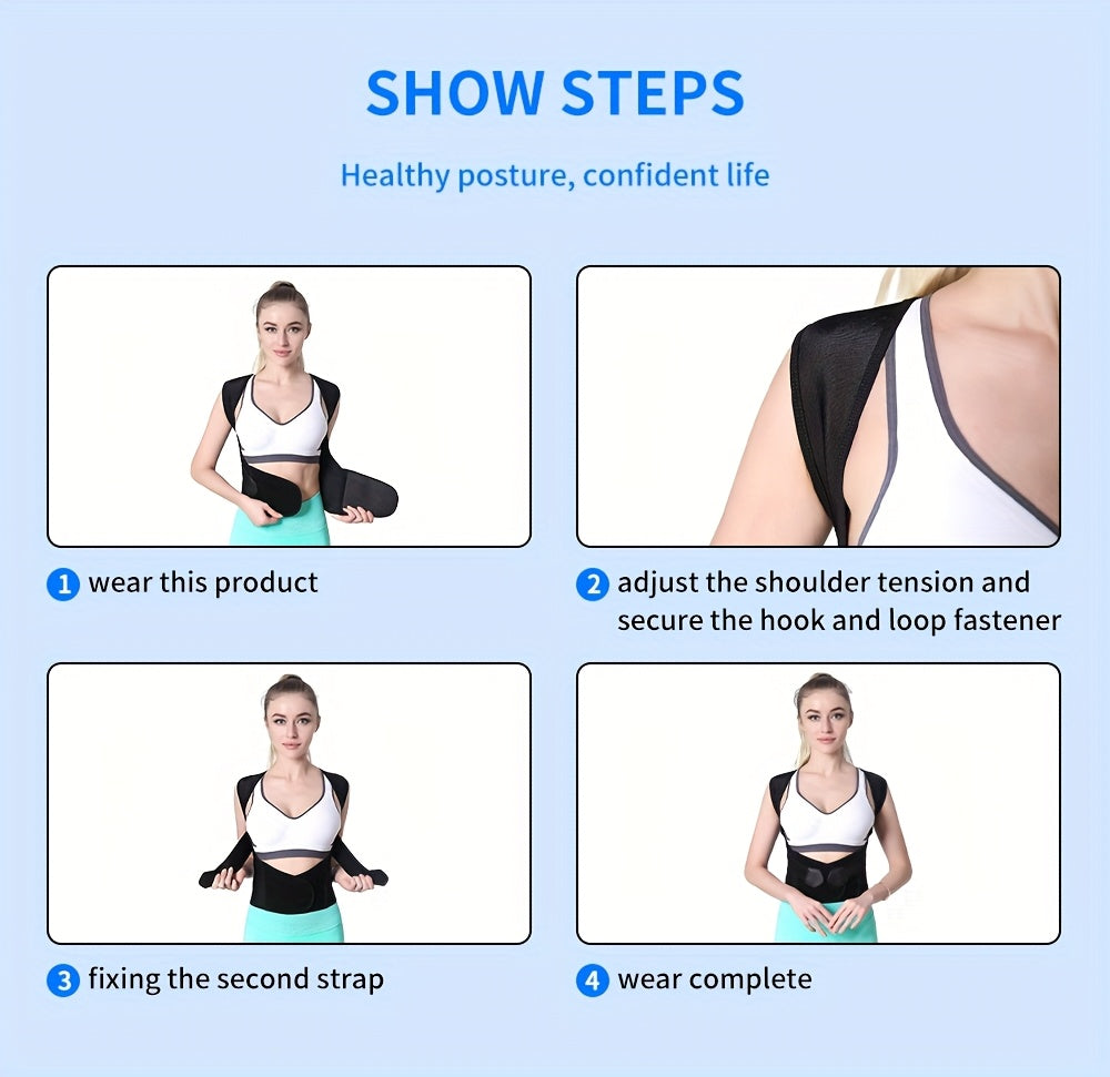 π¨ββοΈ Adjustable Back and Shoulder Posture Corrector (Unisex)