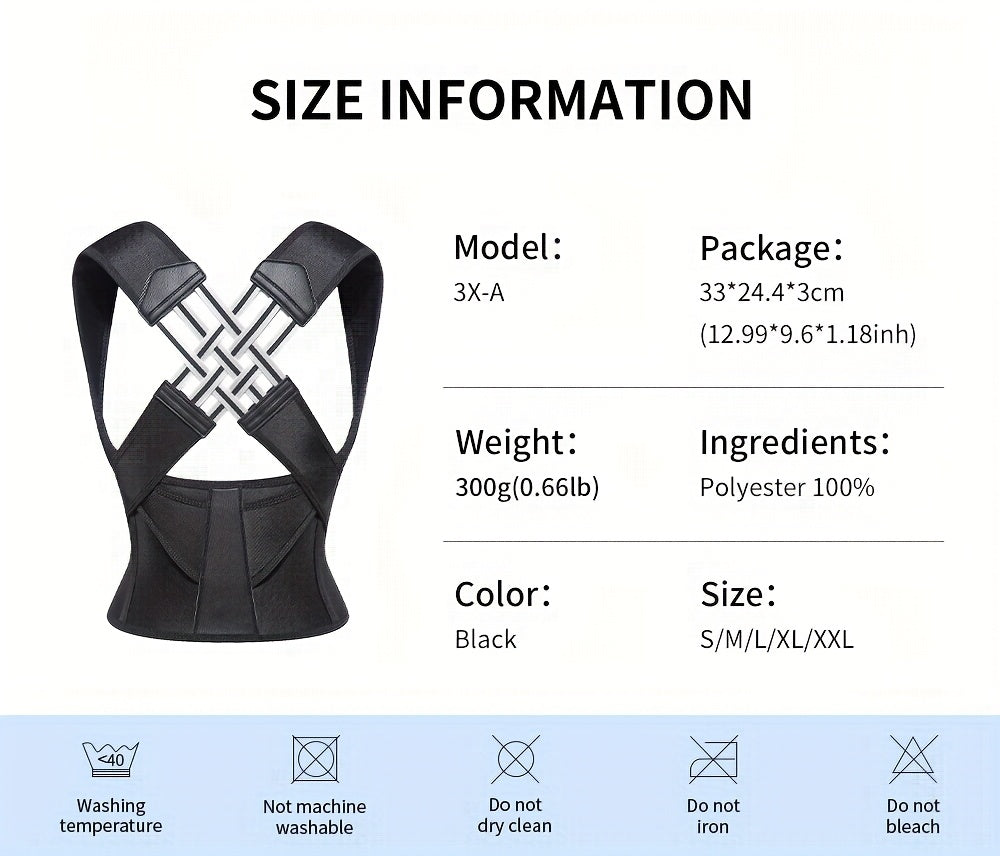 π¨ββοΈ Adjustable Back and Shoulder Posture Corrector (Unisex)
