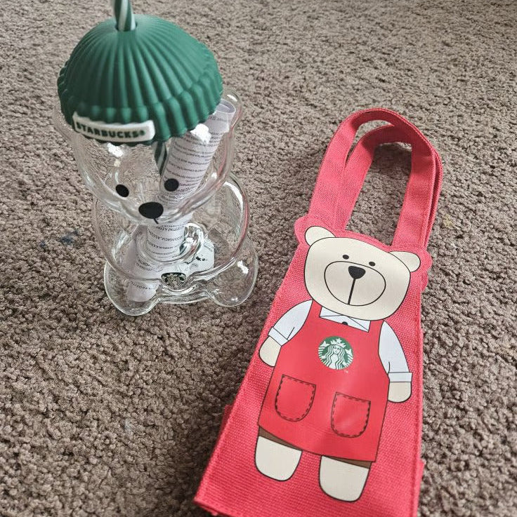 ☕BLACK FRIDAY SALE - 50% OFF🐻Bearista Glass Coffee Cup🌿