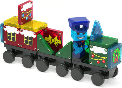 Advent Calendar 34-Piece Magnetic Construction Set, The Original Magnetic Building Brand-Buy 1