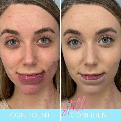 Liquid Filter Foundation 1oz with Smoothing Brush for Flawless Coverage & Niacinamide Infused Makeup Set