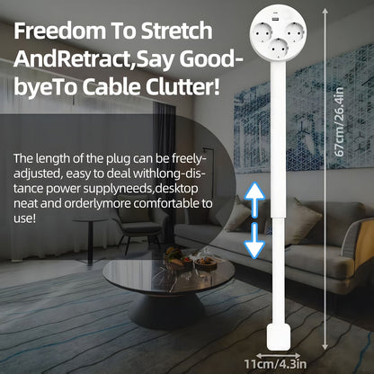 Final 3 hours-60%OFF🔥Uitschuifbaar Stopcontact