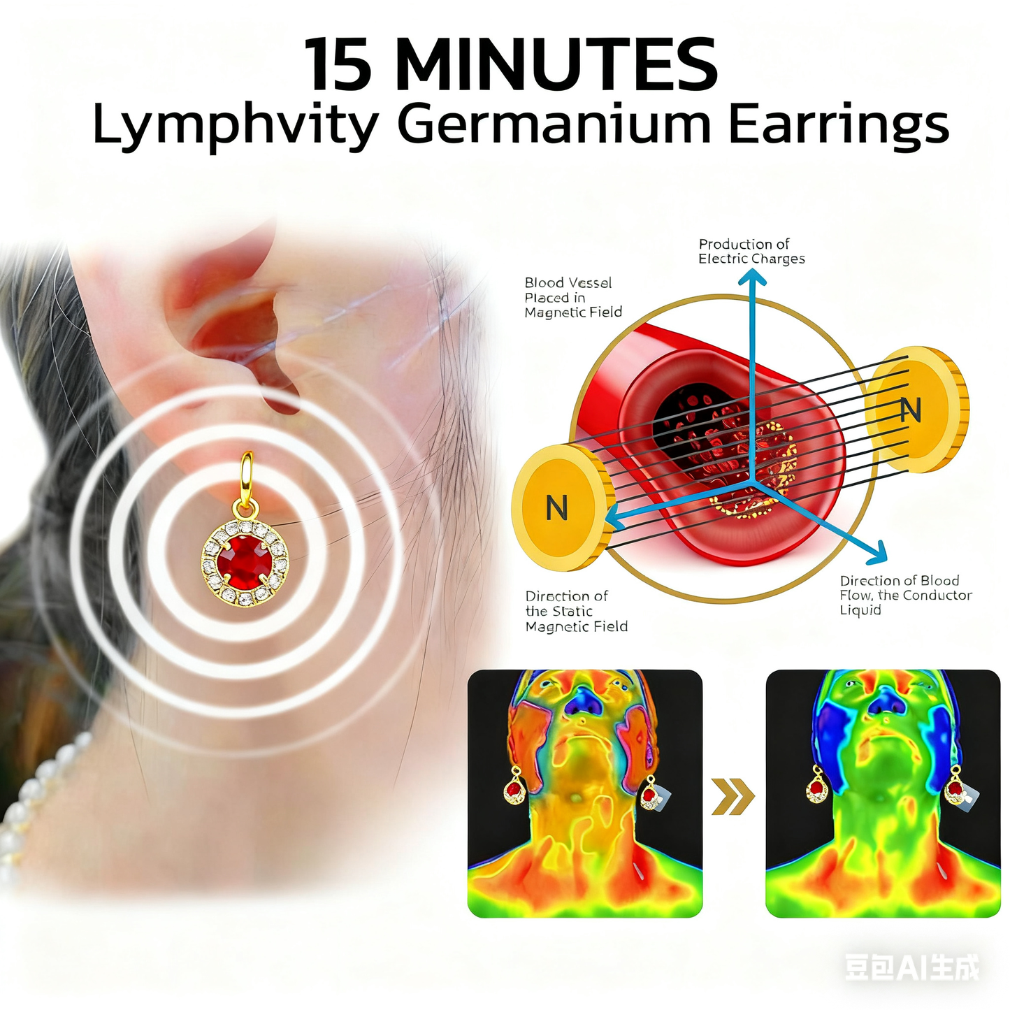 (🔥💕💕LAST DAY SALE-80% OFF)Histone Lymphvity MagneTherapy Germanium Earrings