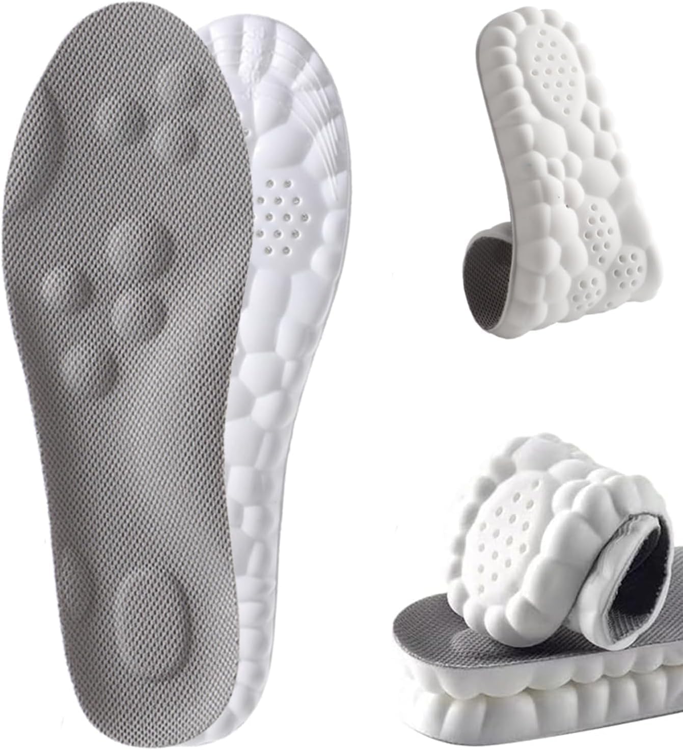 4D Memory Foam Support for Pain-Free Walking