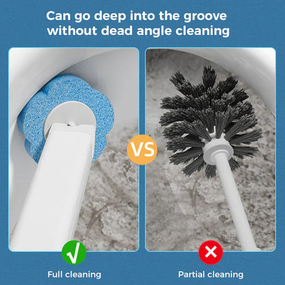 ✅✅✅Disposable Toilet Brush Set – with Built-In Cleaner & 24 Refills