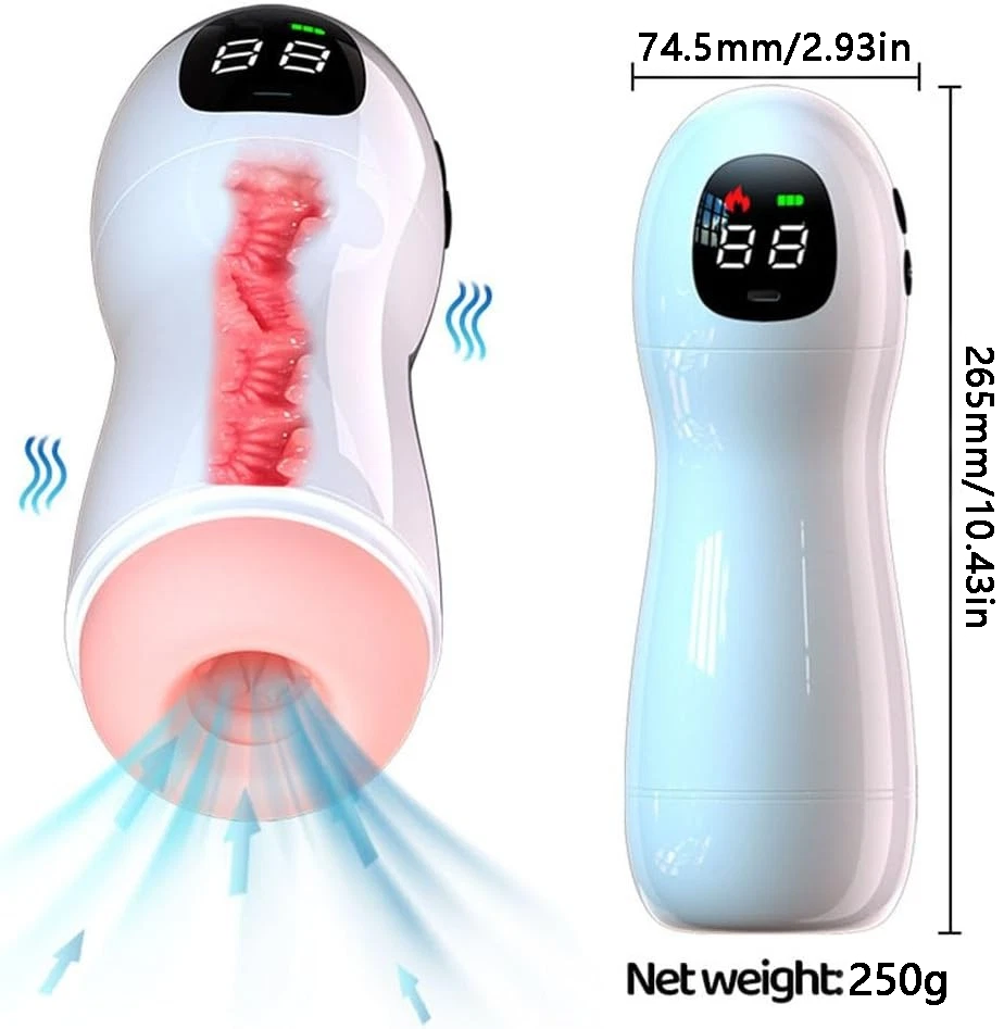 Smart Vibrating & Voice Interactive Male Masturbator - Realistic Feel, Adult Toy for Men