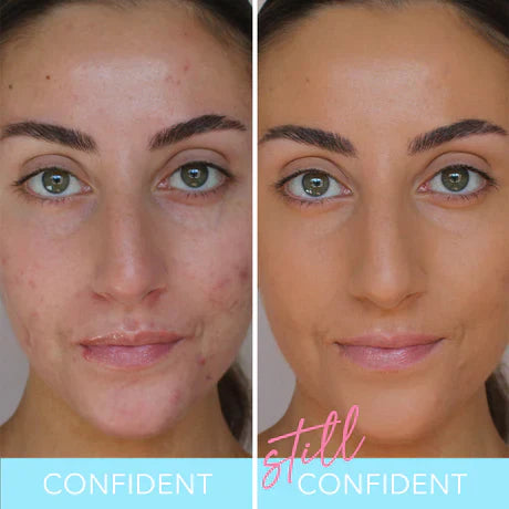 Liquid Filter Foundation 1oz with Smoothing Brush for Flawless Coverage & Niacinamide Infused Makeup Set