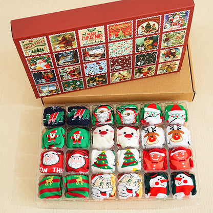 🔥Final 3 hours-70%OFF &🎄 Christmas Socks Advent Calendar