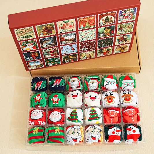 🔥Final 3 hours-70%OFF &🎄 Christmas Socks Advent Calendar