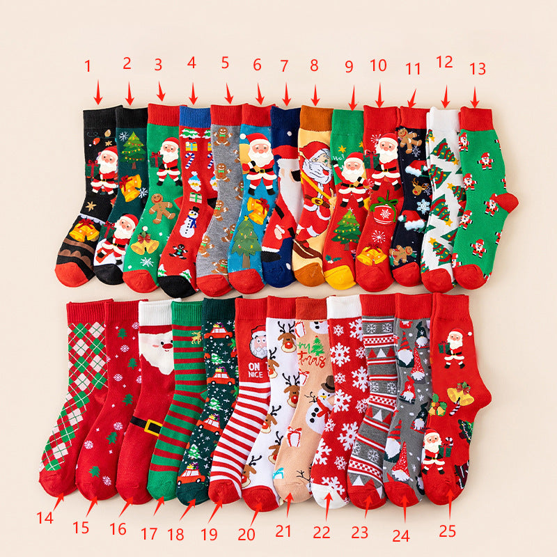 🔥Final 3 hours-70%OFF &🎄 Christmas Socks Advent Calendar