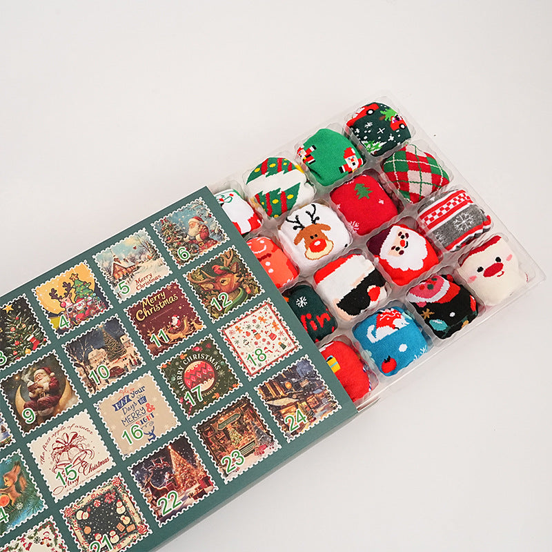 🔥Final 3 hours-70%OFF &🎄 Christmas Socks Advent Calendar