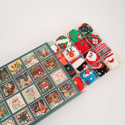 🔥Final 3 hours-70%OFF &🎄 Christmas Socks Advent Calendar