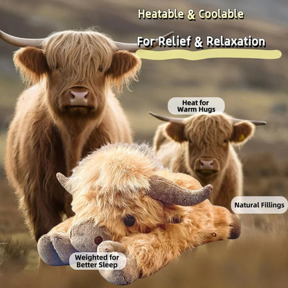 🔥Hot Sale 70% Off🔥Cute Cartoon Highland Cow Stuffed Toy