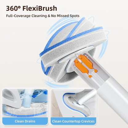 ✅✅✅Disposable Toilet Brush Set – with Built-In Cleaner & 24 Refills