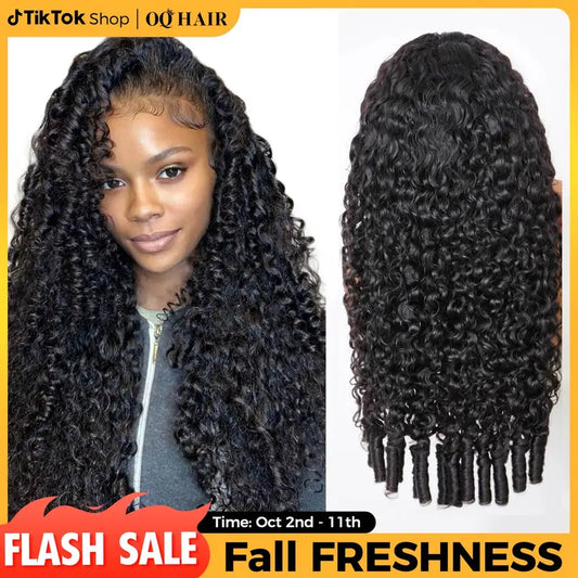 Last Day 70% OFF🔥220% Density Full Burmese Curly 13x6 Lace Frontal Glueless Wigs