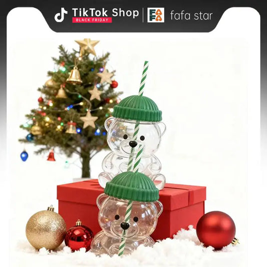 ☕BLACK FRIDAY SALE - 50% OFF🐻Bearista Glass Coffee Cup🌿