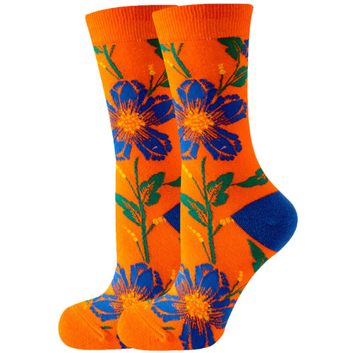 【2 Pairs】🍭 Sock Carnival · Orange Blossom